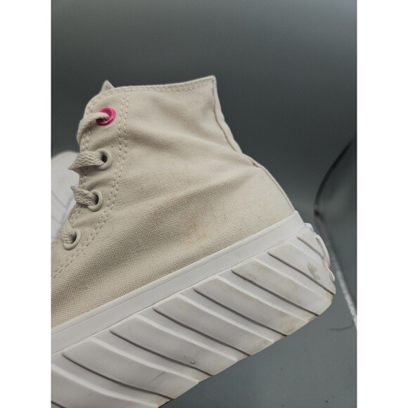 Women 7 Converse CTAS Surface Fusion Pale Putty Lift 2X Platform Sneaker Chucks - Picture 5 of 10